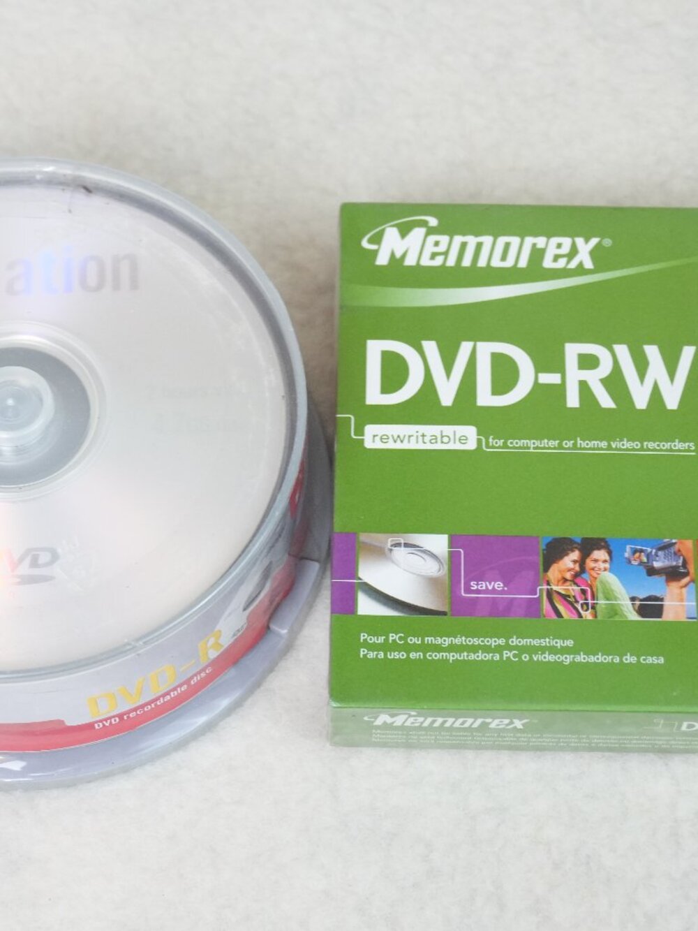 NWT 25 DVD-R & 5 DVD-RW BLANK DISCS 4.7GB 120 min